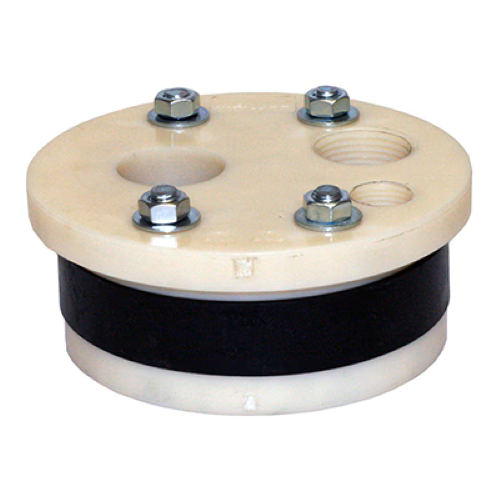 Merrill WS500100P 5" x 1" WS Series Plastic Well Seal Solid Top Plate