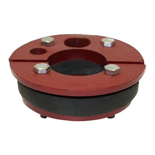 Merrill WS500200 5" WS Series Cast Iron Well Seal, Single Drop Pipe, Split Top Plate with 2" Drop Pipe