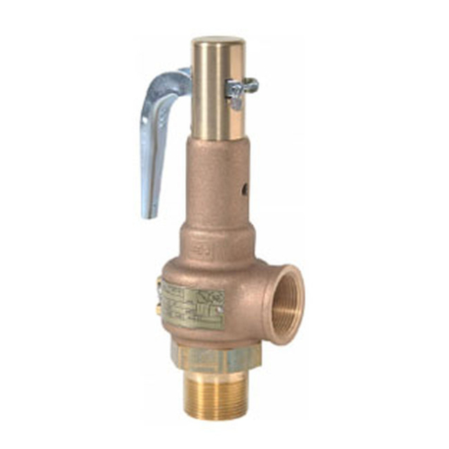 Midwest Control 19MEE-125 1" x 1" ASME Safety Valve Hard Seat 125 PSI 530 SCFM