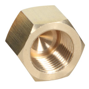 Midwest Control 2130X2 1/8 FPT Brass Cap Pipe Fitting