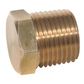Midwest Control 23152X4 1/4 MPT Brass Hex Head Plug