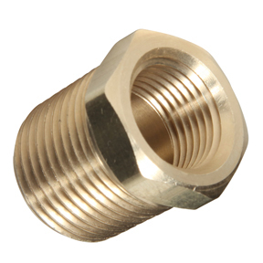 Midwest Control 23228X6 Brass Pipe Bushing 1/2 MPT x 3/8 FPT
