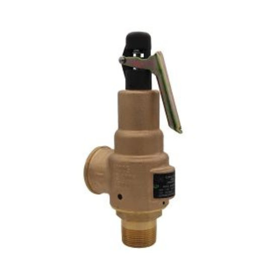 Midwest Control 6010FF-165 1-1/4" x 1-1/4" ASME Hard Seat Safety Valve 165 PSI 1067 SCFM