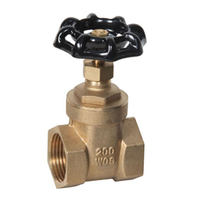 Midwest Control BGV-100 1" FPT Brass Gate Valve 200 PSI CWP