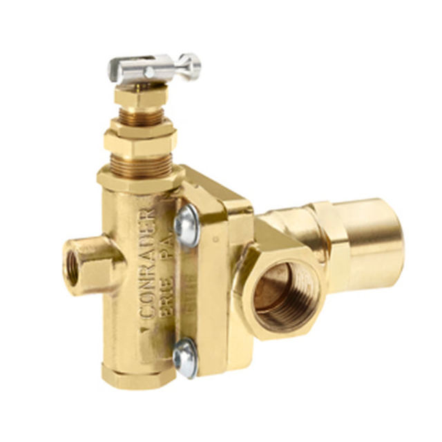 Midwest Control BLG-HU95-125 1/2 FPT x 1/4 FPT Pilot Valve w/Hand Unloader 1/2 FPT Vent Discharge 95-125 60 SCFM