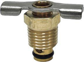 Midwest Control DCEO-25 1/4 Drain Cock 200 PSI CWP External Seat and O'Ring