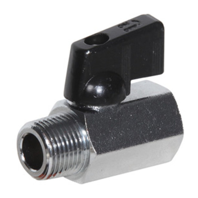 Midwest Control DCMV-38 Mini Brass Ball Valve 3/8 MPT x FPT 600 PSI CWP