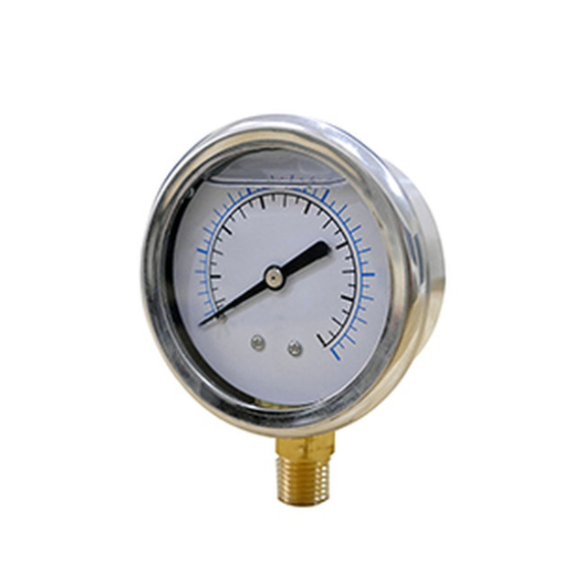 Midwest Control LSCL15-160 1-1/2 Liquid Filled Gauge 0-160 PSI Lower Mount SS Case 1/8 MPT
