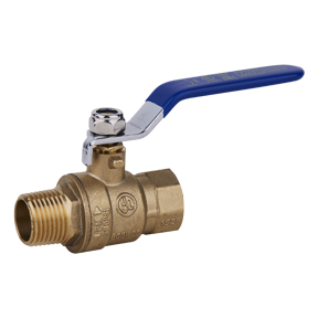 Midwest Control MBB-100 1" MPT x FPT Brass Ball Valve 600 PSI CWP