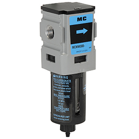 Midwest Control MCWM08B-25BG 1/4" NPT 7.5 SCFM Coalescing Filter Poly Bowl & Guard 0.01M Element