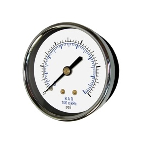 Midwest Control PGDB15-100 1-1/2 Dry Pressure Gauge 0-100 PSI Back Mount 1/8 MPT