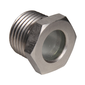 Midwest Control SGHP-50 1/2 MPT Sight Glass Nickel-Plated Carbon Steel