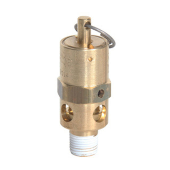 Midwest Control SRH18-165 1/8" ASME Hard Seat Safety Valve 165 PSI 141 SCFM