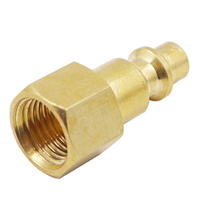 Midwest Control SU1-2PF-J Industrial Interchange Plug 1/4 FPT Brass Body 300 PSI