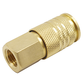 Midwest Control SU18-2SF-J Universal Interchange Coupler 1/4 FPT Brass Body 250 PSI