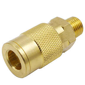 Midwest Control SU2-2SM-J Industrial Interchange Coupler 1/4 MPT Brass Body 300 PSI