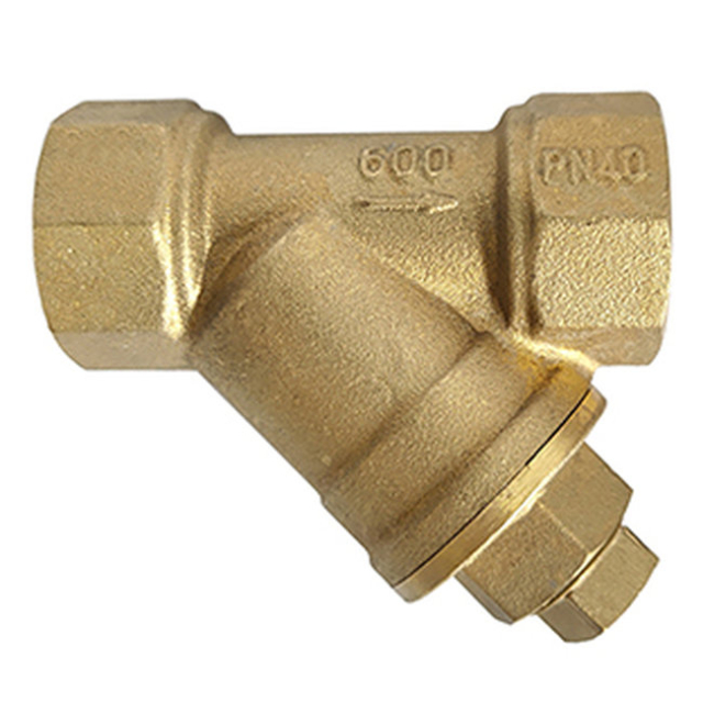 Midwest Control YSFB-200 2" FPT Forged Brass Y-Strainer 20-Mesh Screen 600 PSI CWP