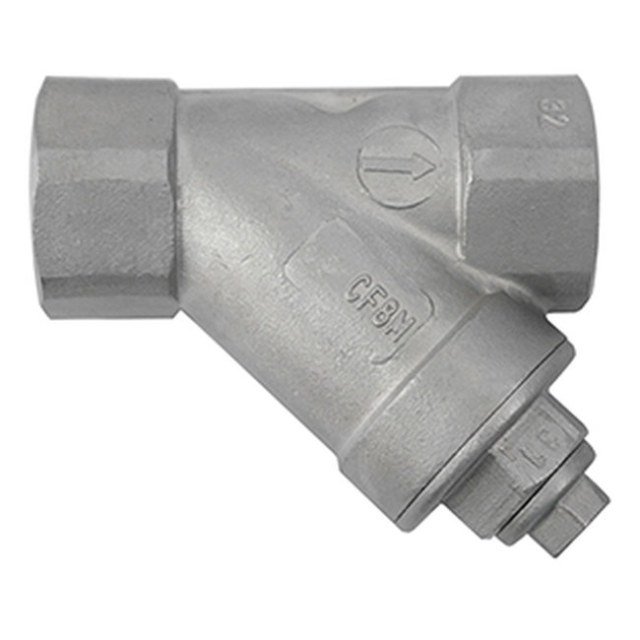 Midwest Control YSS-38 3/8 FPT 316SS Y-Strainer 800 PSI CWP