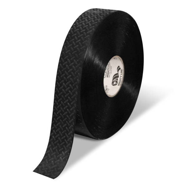 Mighty Line MT203 2" Anti-Slip Black Solid Color Floor Tape - Mighty TAC - 100' Roll