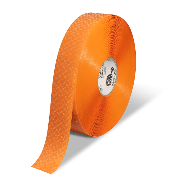 Mighty Line MT206 2" Anti-Slip Orange Solid Color Floor Tape - Mighty TAC - 100' Roll
