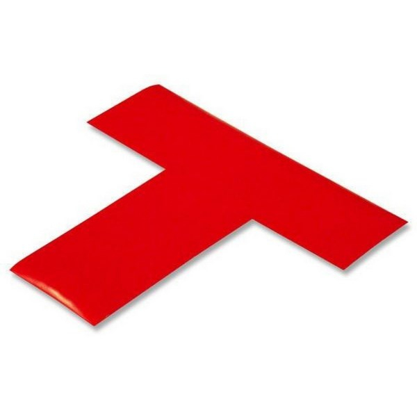 Mighty Line RT-100 2" Wide Solid Red T - Pack of 100