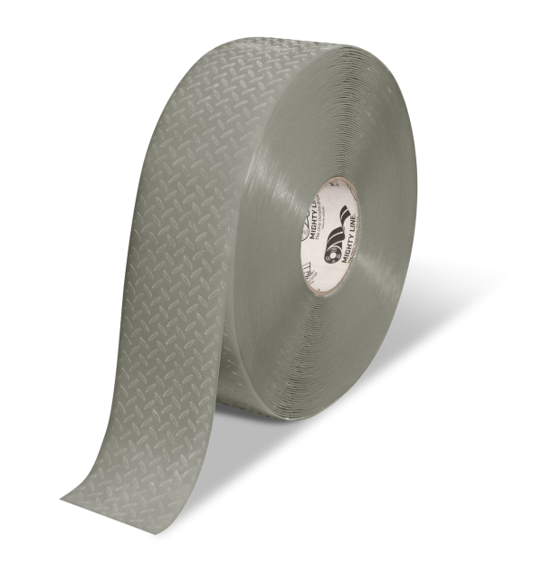 Mighty Line MT308 3" Anti-Slip Gray Solid Color Floor Tape - Mighty TAC - 100' Roll