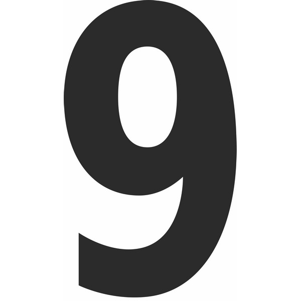 Mighty Line WLocationMark-9 White Die Cut Location Markers - Number 9 - Pack of 10