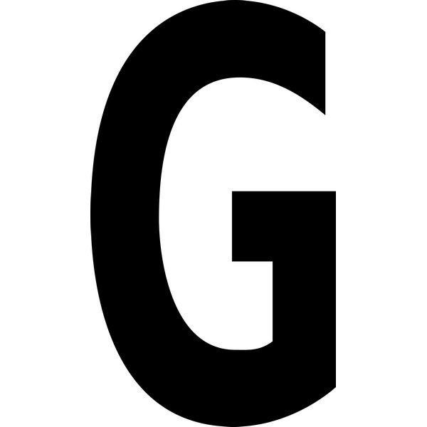 Mighty Line WLocationMark-G White Die Cut Location Markers - Letter G - Pack of 10