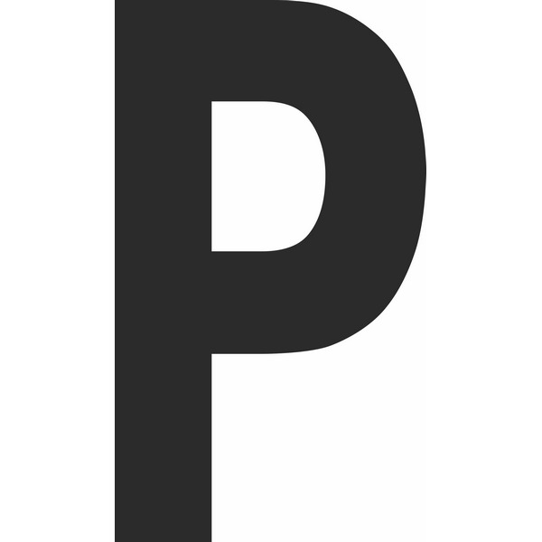 Mighty Line WLocationMark-P White Die Cut Location Markers - Letter P - Pack of 10