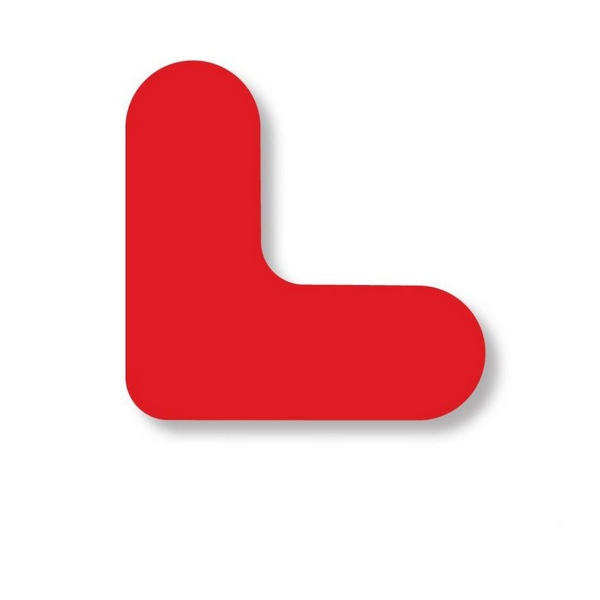 Mighty Line MCORNERR 3/4" Wide Solid Red Mini Corner - Pack of 108