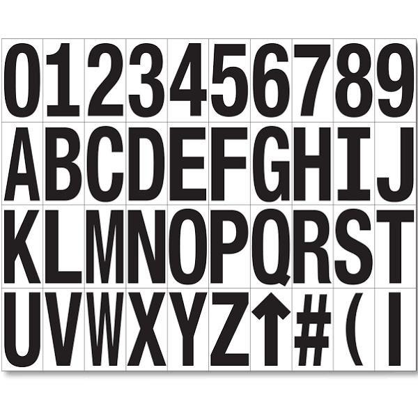 Mighty Line WLocationMarkCust50 White Die Cut Location Markers - Custom - Pack of 50