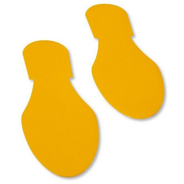 Mighty Line YFtPrt Solid ColoRed Yellow Footprint - Pack of 50
