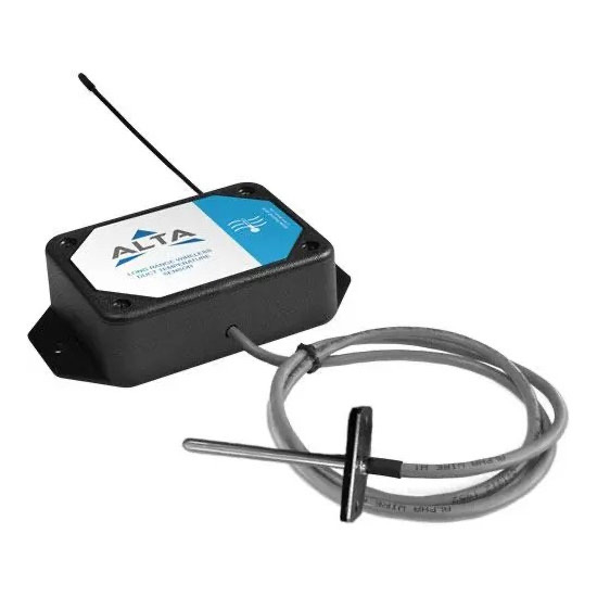 Monnit MNS2-9-W2-TS-DT-L08 ALTA 900 MHz AA - Wireless Temperature Sensor, Duct Temperature Sensor, 8' Lead