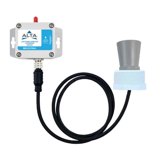 Monnit MNS2-9-IN-US-NPT-L03 ALTA 900 MHz Industrial - Wireless Ultrasonic Sensor, 3' Detachable Lead Threaded Hole Mount