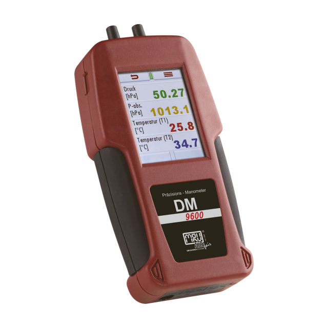 Gas Detectors & Analyzers MRU Instruments 912206 DM 9600  Digital Manometer 1000 mBar (400 inH2O)