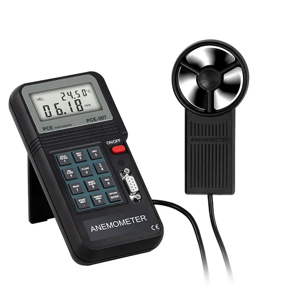 Anemometers PCE Instruments PCE-007 Anemometer Data Logger, with RS-232 Interface