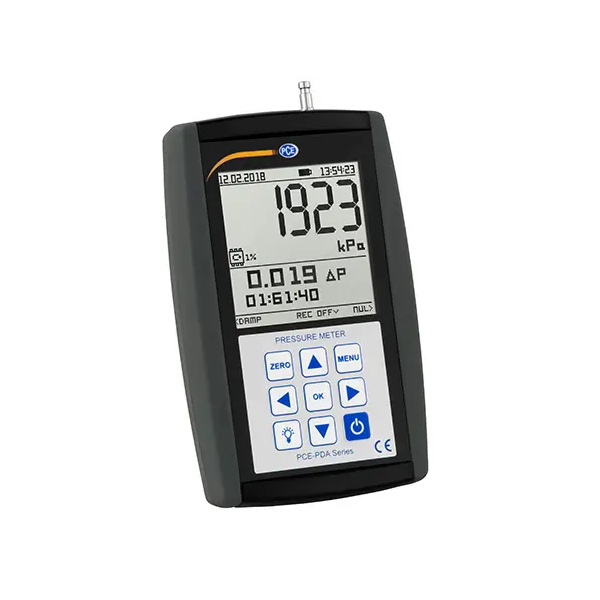 Gages PCE Instruments PCE-PDA 1000L Differential Pressure Gauge, -100 to 2000 kPa Relative