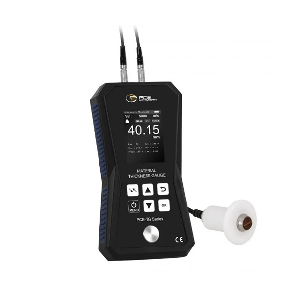 PCE Instruments PCE-TG 150A HT Material Thickness Gauge with Data Memory and Adjustable Sonic Velocity
