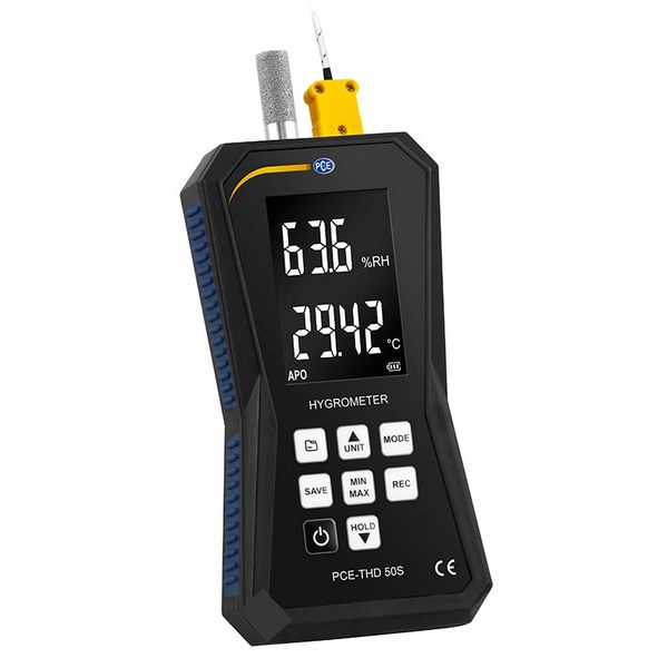 PCE Instruments PCE-THD 50S Climate Meter with Connection for Thermocouple Type K