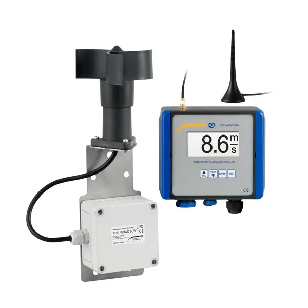 Flowmeters PCE Instruments PCE-WSAC 50W 24 Air Flow Meter, with 128 x 64 Pixel LC Display