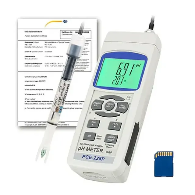 PCE Instruments PCE-228P-ICA pH-Meter for Cosmetics incl. ISO Calibration Certificate