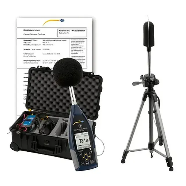 PCE Instruments PCE-428-EKIT-ICA Outdoor Noise Level Meter Kit incl. ISO Calibration Certificate