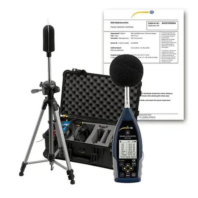 PCE Instruments PCE-430-EKIT-ICA Professional Outdoor Decibel Meter Kit incl. ISO Calibration Certificate