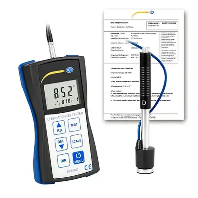 PCE Instruments PCE-900-ICA Hardness Tester, Type D Impact Probe incl. ISO Calibration Certificate