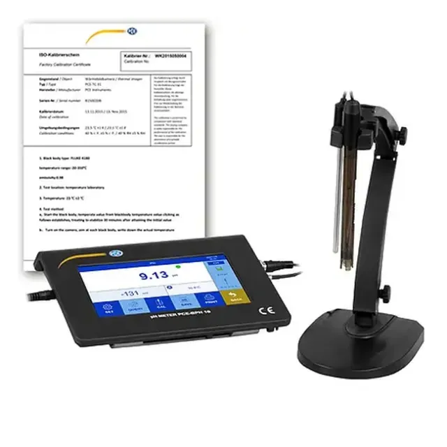 PCE Instruments PCE-BPH 10-ICA Environmental pH-Meter with Automatic Temperature Compensation incl. ISO Calibration Certificate