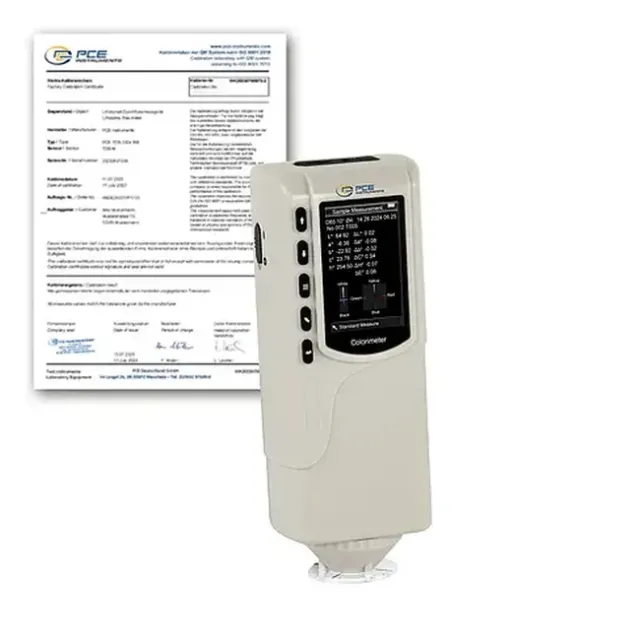 PCE Instruments PCE-CSM 1-ICA Colorimeter, Automatic White and Black Calibration incl. ISO Calibration Certificate