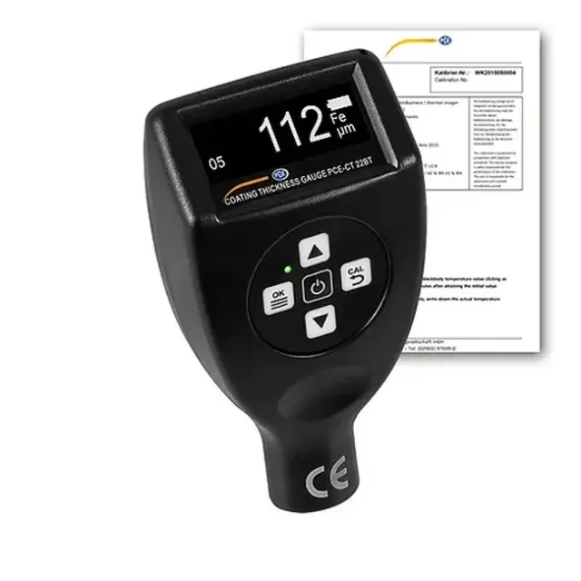 PCE Instruments PCE-CT 22BT-ICA Coating Thickness Guage, with Bluetooth incl. ISO Calibration Certificate