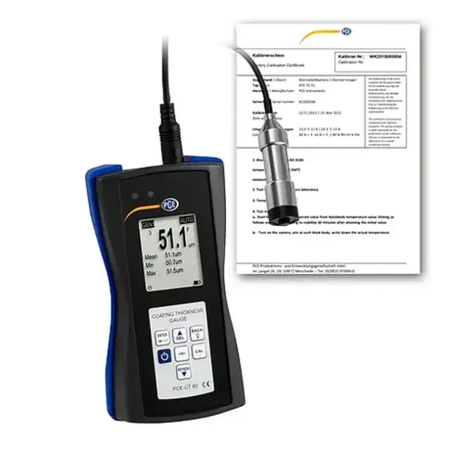 PCE Instruments PCE-CT 80-FN1D5-ICA Material Tester for Fe and NFe incl. ISO Calibration Certificate