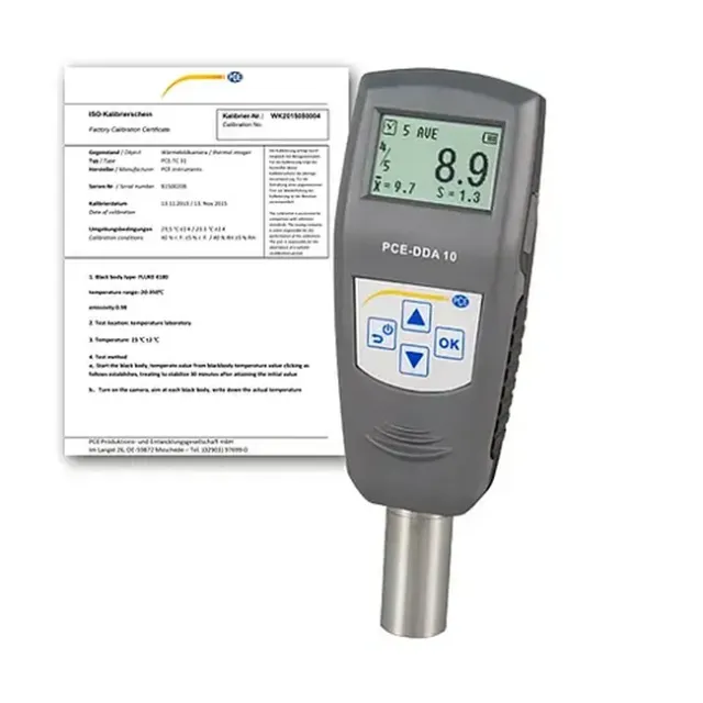 PCE Instruments PCE-DDA 10-ICA Digital Hardness Tester, Soft Gums, Rubber and Elastomers incl. ISO Calibration Certificate