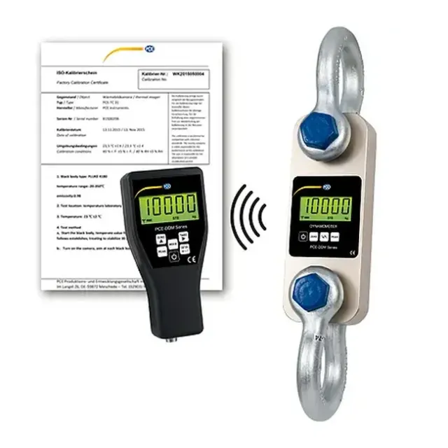 PCE Instruments PCE-DDM 10-ICA Hanging Crane Scale, Up to 10 ton incl. ISO Calibration Certificate